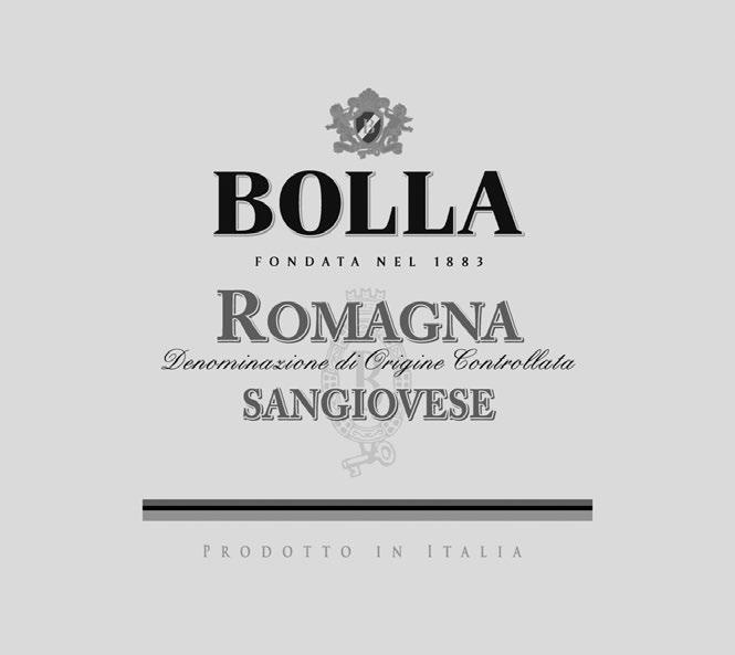 P R E M I U M T I E R SANGIOVESE VINTAGE CARD BOLLA Sangiovese di Romagna DOC Area of Production: Romagna DOC zone, Emilia-Romagna, north central Italy. Soil: Calcareous with well-drained clay.