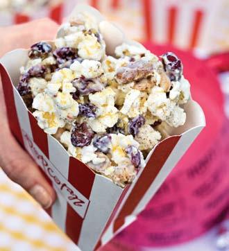 8 hot dogs Recipe 9 Bengal Black & Gold Popcorn Gold-Dusted White Chocolate Popcorn Yield: 10 cups 1 (3.3-oz.
