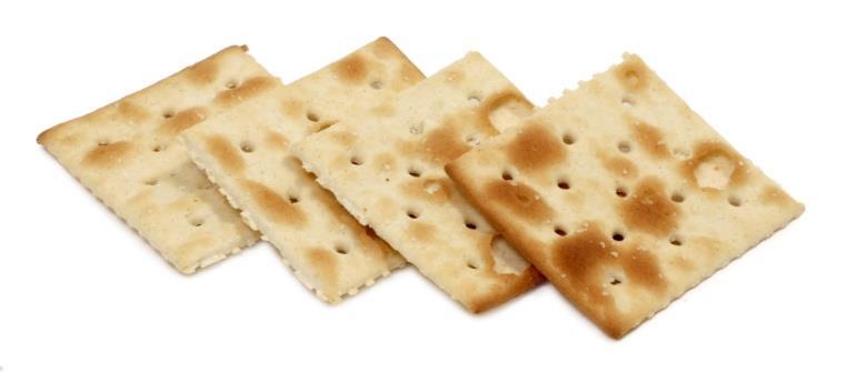 FEATURES WHICH INFLUENCE THE BAKING PROCESS Some crackers are cut and baked in strips or complete sheets and broken into individual biscuits after baking.