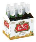 Stella Artois Lager Bottles 6 x 3ml 79 Smirnoff Spin Bottles 6 x 0ml