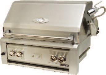 <15,000 BTU Infrared back burner <Electric stainless steel Rotisserie motor (AHT-30R-L-BI) (AHT-36R-L-BI) LUXOR 42 BUILT-IN GR (Natural Gas) <1050 square inches of total cooking area (701 main