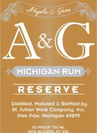 A & G RUM Rum MUST be made from cane sugar, cane juice or molasses. Larry used white cane sugar mixed with water and then fermented this mixture.