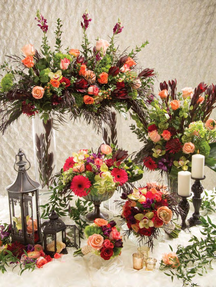 We offer custom, hand-made floral items, including: Boutonnieres & Corsages, Unique Arrangements & Centerpieces, Exquisite Bridesmaids Bouquets, Bridal Bouquets, Centerpieces, Gift Baskets for all