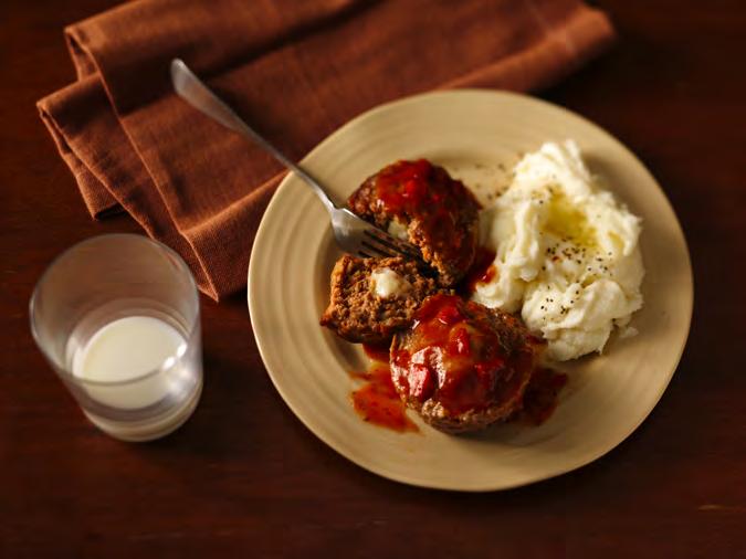 0-Minute Mini Meat Loaves ½ cup ketchup tablespoons packed brown sugar lb lean (at least 80%) ground beef ½ lb ground pork ½ cup Original Bisquick mix ¼ teaspoon pepper small onion, finely chopped
