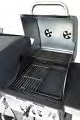 meat 2 burners with each 3,5kW: Infinitely adjustable Supply air control for charcoal: the charcoal