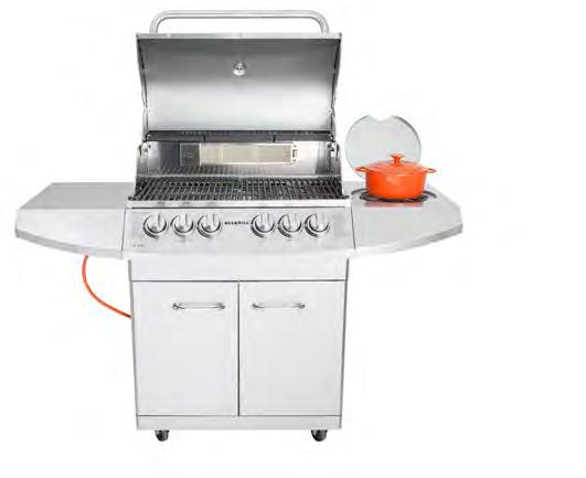 ALLGRILL ALLROUNDER III Gasgrill + + q w e r t y u i o a s ö q w e r t y u i o a s The gas grill with backburner for rotisserie grills + side cookers Fixed side tables: The ideal storage for Grilled