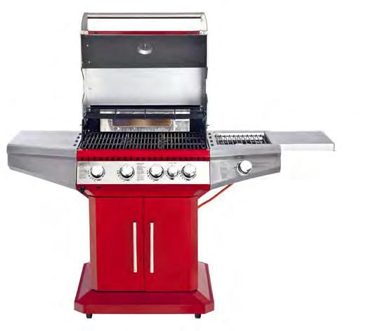 ALLGRILL STAR, red Gasgrill Optional available for the sidecooker: Wok und Wokring - Set Order Nr.