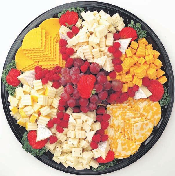 fruit & cheese A great centerpiece, served as an appetizer or dessert, this tray is sure to be a hit.
