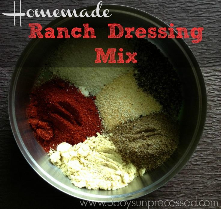 Homemade Ranch Dressing This recipe is simple and easy! Mix the spices together, then mix it with sour cream and milk to make homemade ranch dressing.