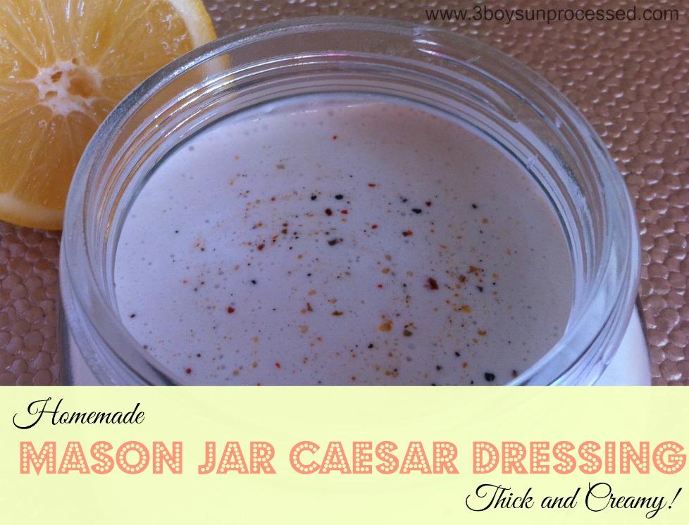 1/4 cup sour cream 1/8 cup milk addition cracked black pepper and salt to taste Creamy Caesar Dressing. Mason Jar Style! Have you ever checked the ingredient list of the dressing you are using?