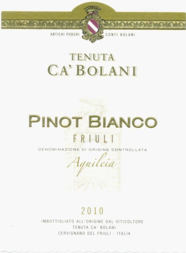 ROSE Pinot Bianco, Aquileia DOC - 32.55 A fine, bright and luminous straw-yellow.