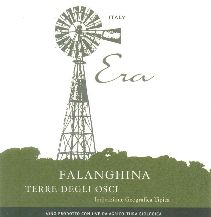 Sparkling Falanghina, Era IGT ORGANIC - 28.45 an indigenous Italian grape.