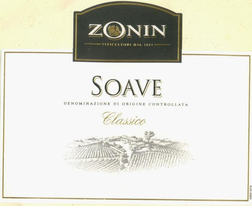 TASTING IS BELIEVING Soave, Classici DOC - 27.20 The palate it is fresh, soft and light.