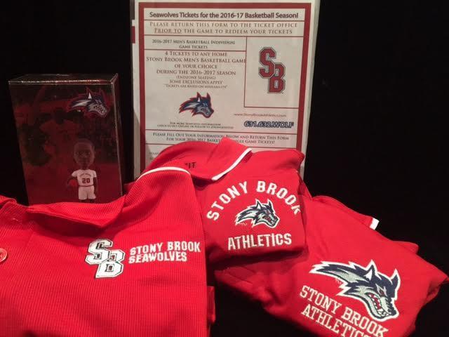 #17 Go Seawolves Donated by SBU Healthier U 4 Tickets to any Home game SBU Men s Basketball 2016-2017