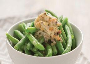 Green Beans with Pesto Butter 1 tablespoon Dried Tomato & Garlic Pesto Mix 1 tablespoon water ¼ cup butter, softened 1 (16 ounce) package frozen whole green beans 1.