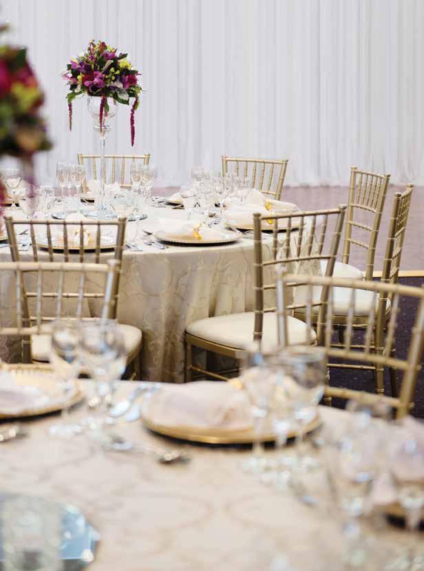Package Upgrades FAIRY LIGHT CEILING DRAPING Elegant ceiling draping to transform your room SPECIAL EFFECT UPLIGHTS CRYSTAL CANDELABRAS Add a bit of sparkle to each of your guest tables FLORAL