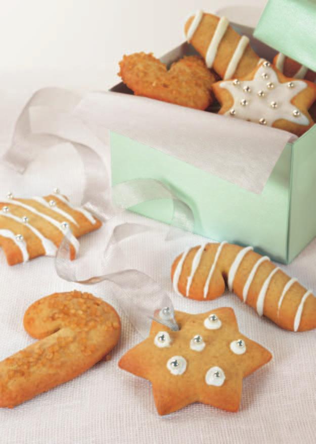 CHRISTMAS DECORATION Biscuits 300g plain flour Pinch of salt 1 tsp baking powder 1 tsp mixed spice 100g butter, cubed 100g Chelsea Dark Cane Sugar ⅓ cup Chelsea Honey Maple Flavoured or Maple