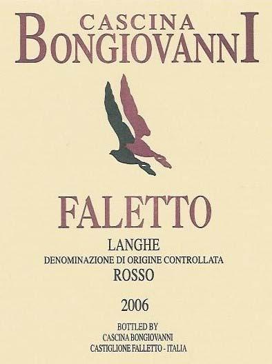 LANGHE ROSSO FALETTO DOC 2006 Location: Serralunga d Alba and Monforte Varieties: This is the estate s only blend a secret one!