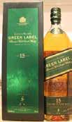 Johnnie Walker Green Label 15yo 4 lots of single bottles of  38