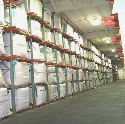 Storage Peanuts are stored in specially-designed farmers stock warehouses until shelled.