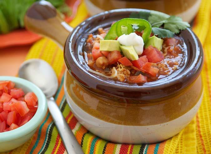 Fiesta Turkey Chili Hearty, satisfying and full of flavor is the best way to describe our simple turkey chili recipe.