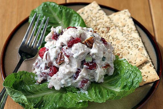 14 Healthy Makeover Chicken Salad with Cranberries & Pecans Greek yogurt is substituted for most of the mayo in this delicious, healthy recipe.
