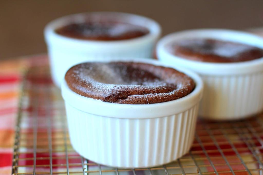 SIMPLE CHOCOLATE SOUFFLÉS These super-light and chocolaty soufflés make the