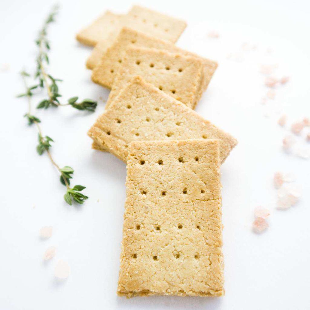 3-Ingredient Paleo Crackers These crunchy, buttery paleo crackers have just three simple ingredients.