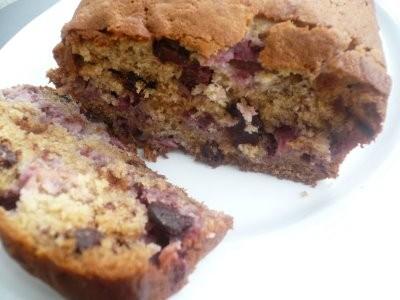 Banana Chocolate Chip Bread ¾ Cups sugar ¼ cup butter 1 egg ½ tsp vanilla 1 ripe banana mashed 1/3 cup sour milk ½ tsp baking soda 1 cup flour ½ tsp baking powder ½ cup chocolate chips Grease and