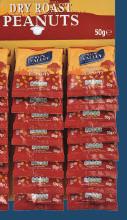 Peanuts, Salted (Box) Nobby s 24x50g 3102 Peanuts, Salted (Card) Nobby s 24x50g 1436 Peanuts, Salted (Bulk) Sun