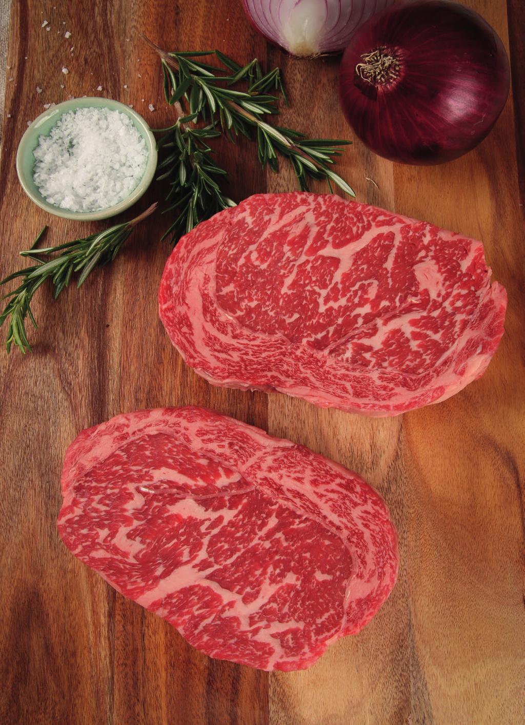 THE JUICY DETAILS Characteristics of Wagyu Beef Product Specifications Highest quality beef in the world Renowned for its distinctive marbling and flavor Contains Omega 3 and Omega Increased marbling