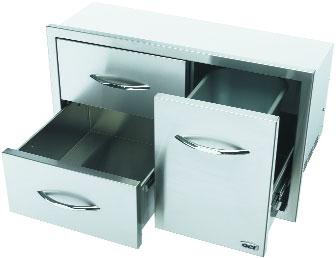 model accessory) + (2) Standard size storage drawers