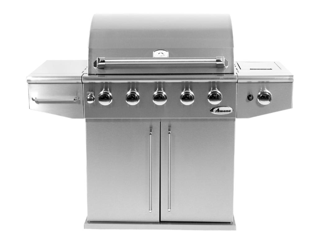 Amana SS 5 Burner Grill w/ Rear Burner USE AND CARE MANUAL FOR OUTDOOR USE ONLY ALWAYS KEEP YOUR GRILL COVERED WHEN NOT IN USE BEFORE YOU BEGIN We ve included