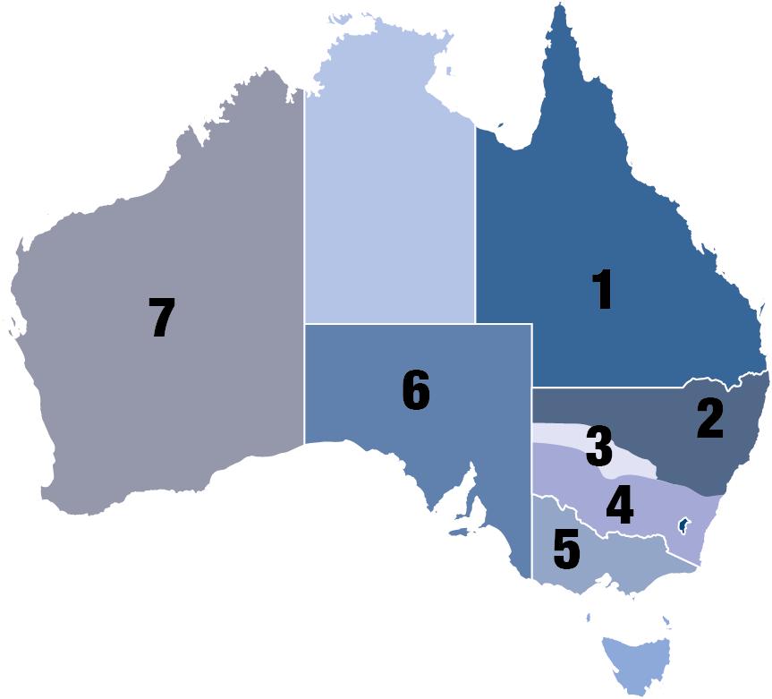 Old Classification Zones 1. Queensland 2. Northern New South Wales 3.
