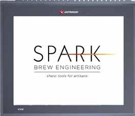 SPARK 500 FEATURES CONTROL SYSTEM 12 inch touch screen interface Integrated control of both brewhouse operation and