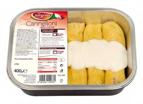 hot ready meals CANNELLONI with meat Aluminium