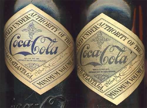 3.5. Etiķete 5. attēls, Viena no pirmajām Coca-Cola etiķetēm Daudzos gadījumos produkta etiķetes uzdevums ir norādīt, kas produktu ražo vai pārdod.