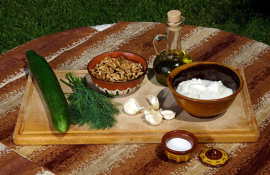 TRADITIONAL BULGARIAN CUISINE RECIPE TARATOR needed products The most important condition for making a delicious tarator is the Bulgarian yogurt (100 g).