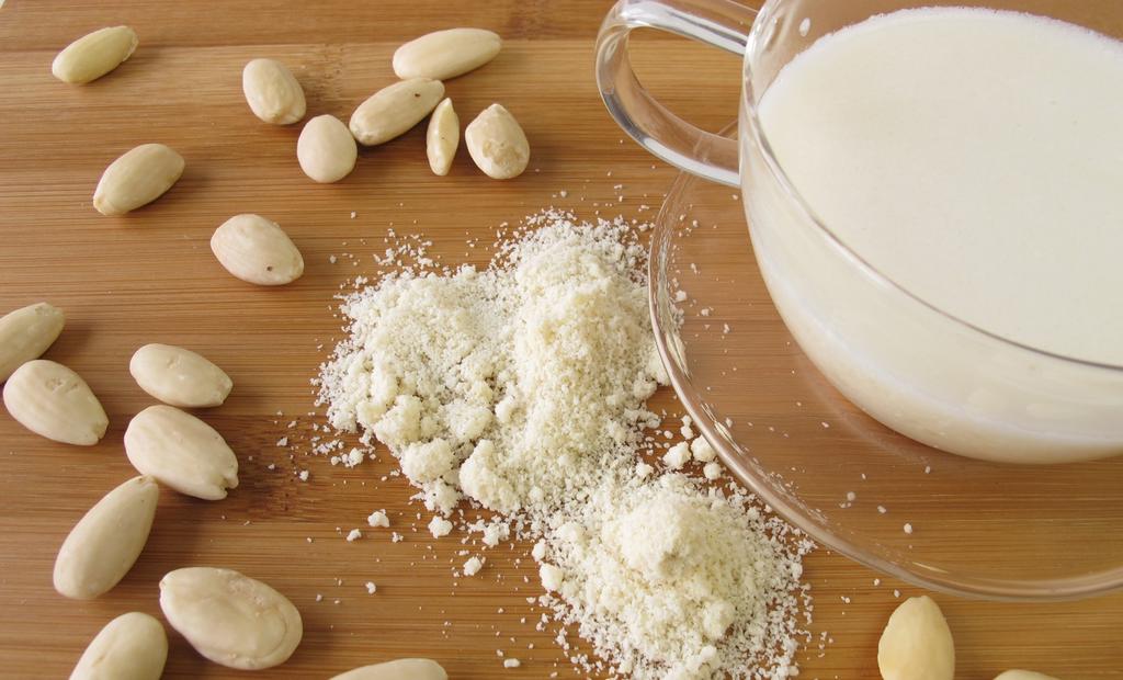 ALMOND MILK 1 C soaked almonds 3 C filtered water Pinch of Vanilla Sweetener (optional) Soak almonds for at least 6 hours in filtered water. Drain and rinse.
