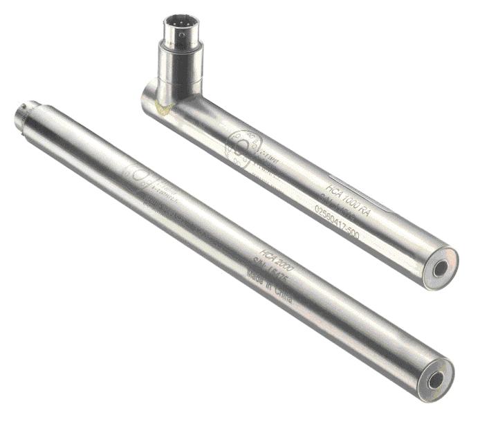 HCA & Series Hermetically Sealed LVDT Hermetically sealed, all welded Stainless steel housing MS type connector, glass sealed Axial or radial electrical connection IEC IP68 rating to 1,000 PSI [70
