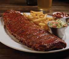Hickory-smoked ribs 405 Kč Fall-off-the-bone tender baby back ribs, rubbed with our signature seasonings and basted with hickory barbecue sauce.