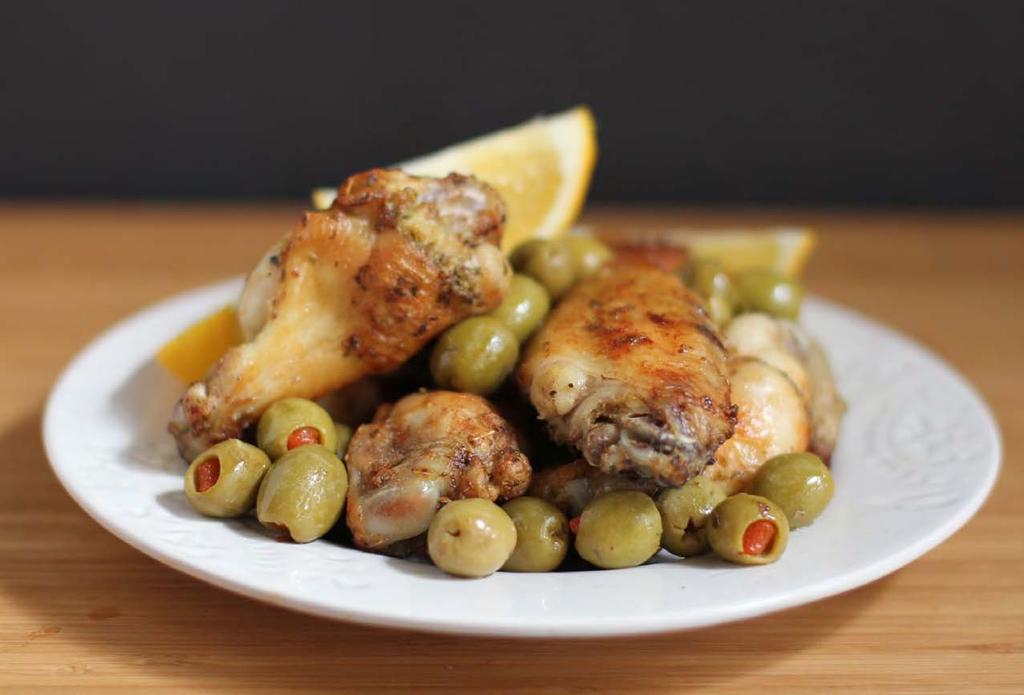 MAIN ENTREES 48 Mediterranean Chicken Wings with Olives Chicken wings are a natural for an air fryer they cook faster and stay plump and juicy. Wings cook faster if they re in a single layer.