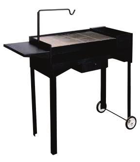 FREE STANDING UNITS Range TROLLEY BRAAI Includes: Charcoal starter, Nickel-plated grill, potjie hook, ash tray, side table and legs