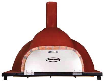 warranty The Jetmaster Pizza Oven has a stainless steel door flap, which is used to trap the heat in the oven while the food is baking.