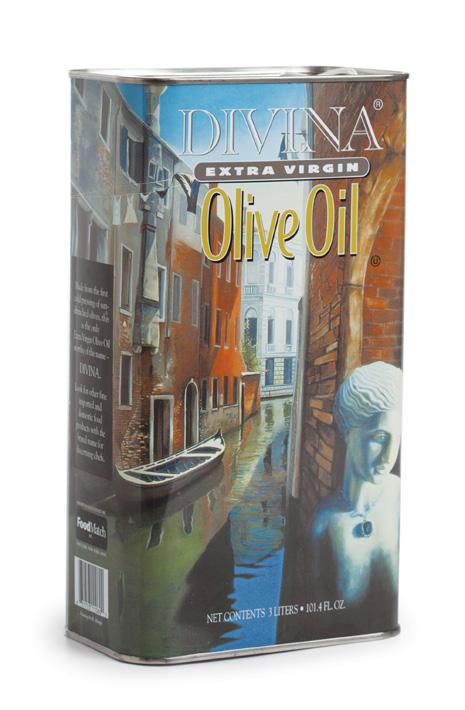DIVINA Extra Virgin Olive Oil Made from the first cold pressing of sun drenched olives, this is the only