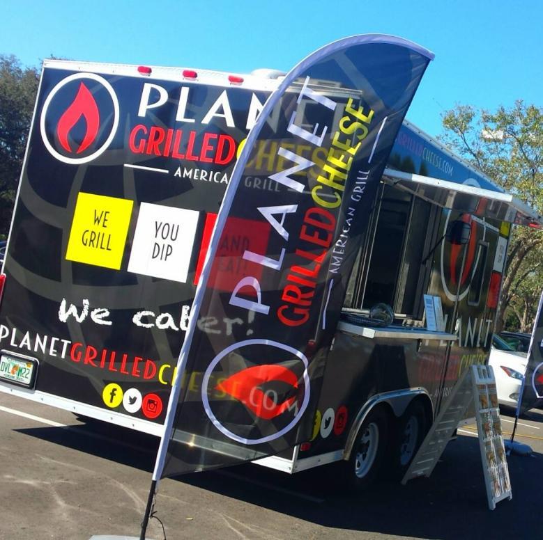 3. HISTORY It all started with a food truck! Planet Grilled Cheese Food Truck opened its window in February 2016 and served its first gourmet grilled cheese in Tampa, FL.