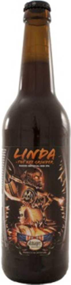 Linda the Axe Grinder Linda is the wife of Todd Haug of Surly brewing. Yep, a collaboration beer with Surly, as a follow up to Todd the Axe Man.