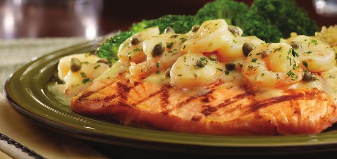 Shrimp & Salmon piccata Tony Roma s Signature Steaks are all natural, grain fed beef, grilled to your liking and topped with our own savory steak butter.