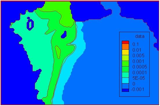 Đinh Văn Ưu 75 Dựa vào các kết quả ứng dụng hệ thống cho các quá trình vậnchuyển trầm tích, lan truyền ô nhiễm dầu, v.v. có thể kết luận về khả năng của mô hình MDEC-HUS/VNU trong mô phỏng và giải thích được hiện tượng xẩy ra trên các vùng biển, trong đó có dầu loang ven bờ trong mùa đông năm 7.
