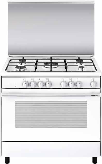 Unica 90x60 UN9612WX White 117L Multifunction oven Electric grill UN9612EX White Electric static oven Electric grill 129L UN9612MX White Gas oven Electric grill 129L UN9612WX UN9612WX UN9612EX